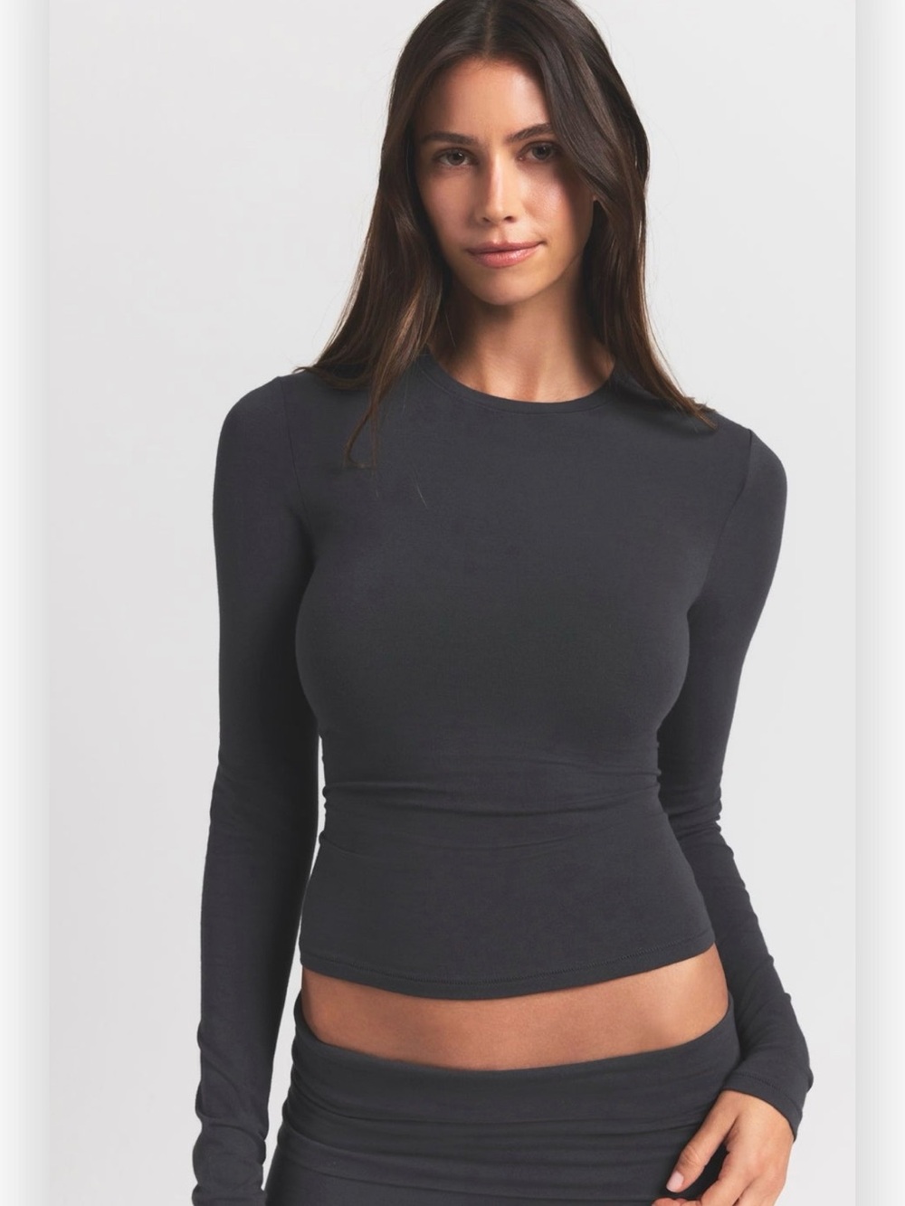 SKIMS Cotton Jersey Long Sleeve T-Shirt